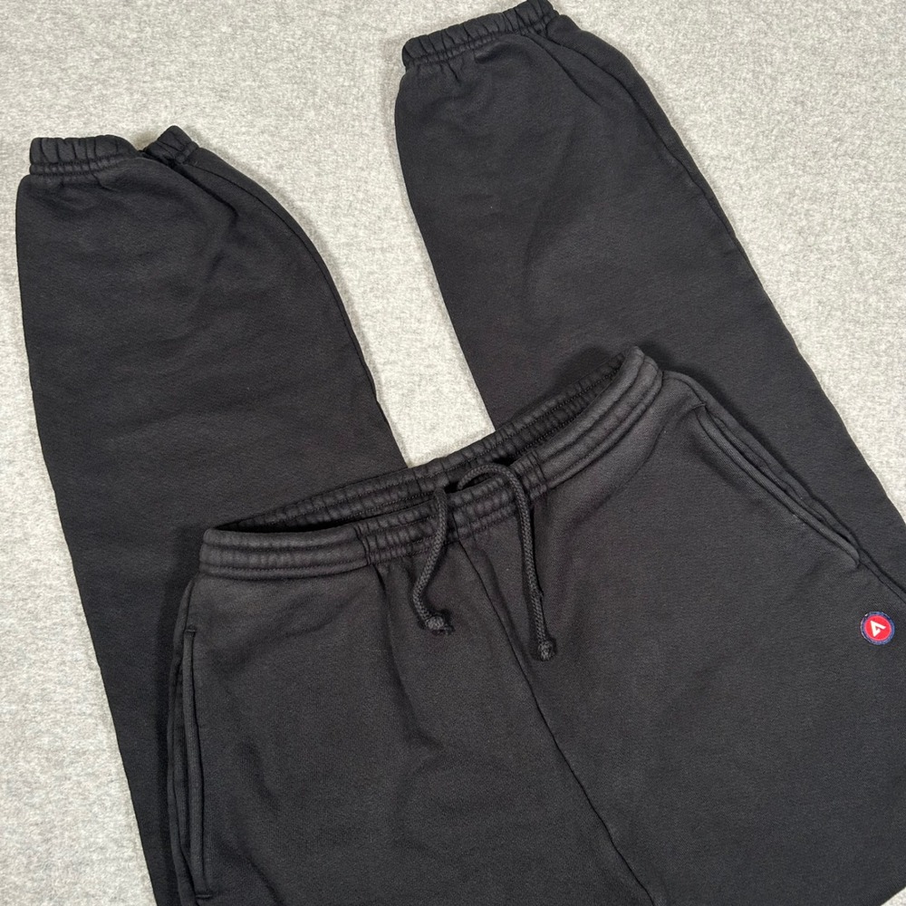 American Giant Sweatpants Womens XS Black Joggers Made USA‎ Drawstring Soft NEW